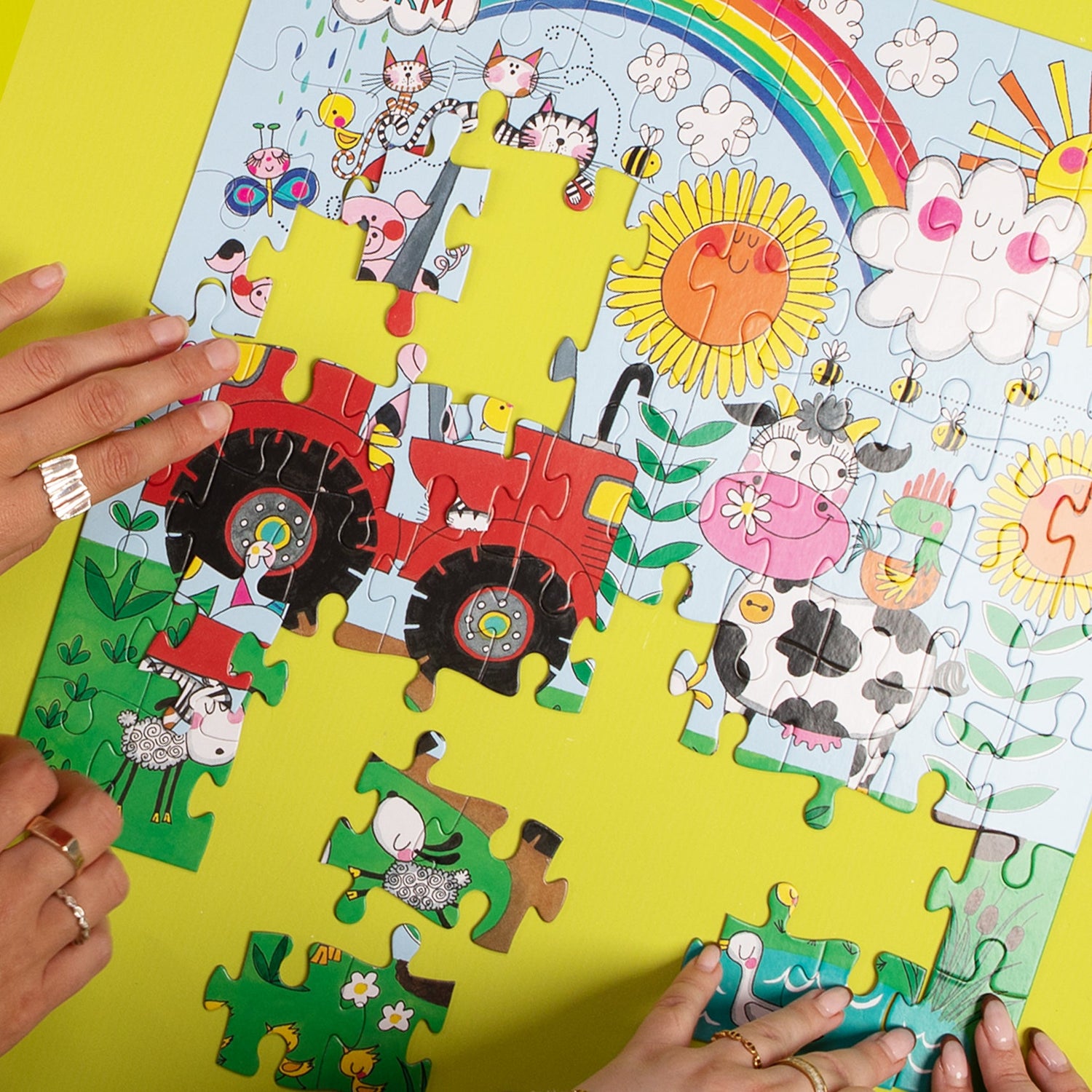 Fun Kids Jigsaw Puzzle - On The Farm - Animals - 80 Pieces