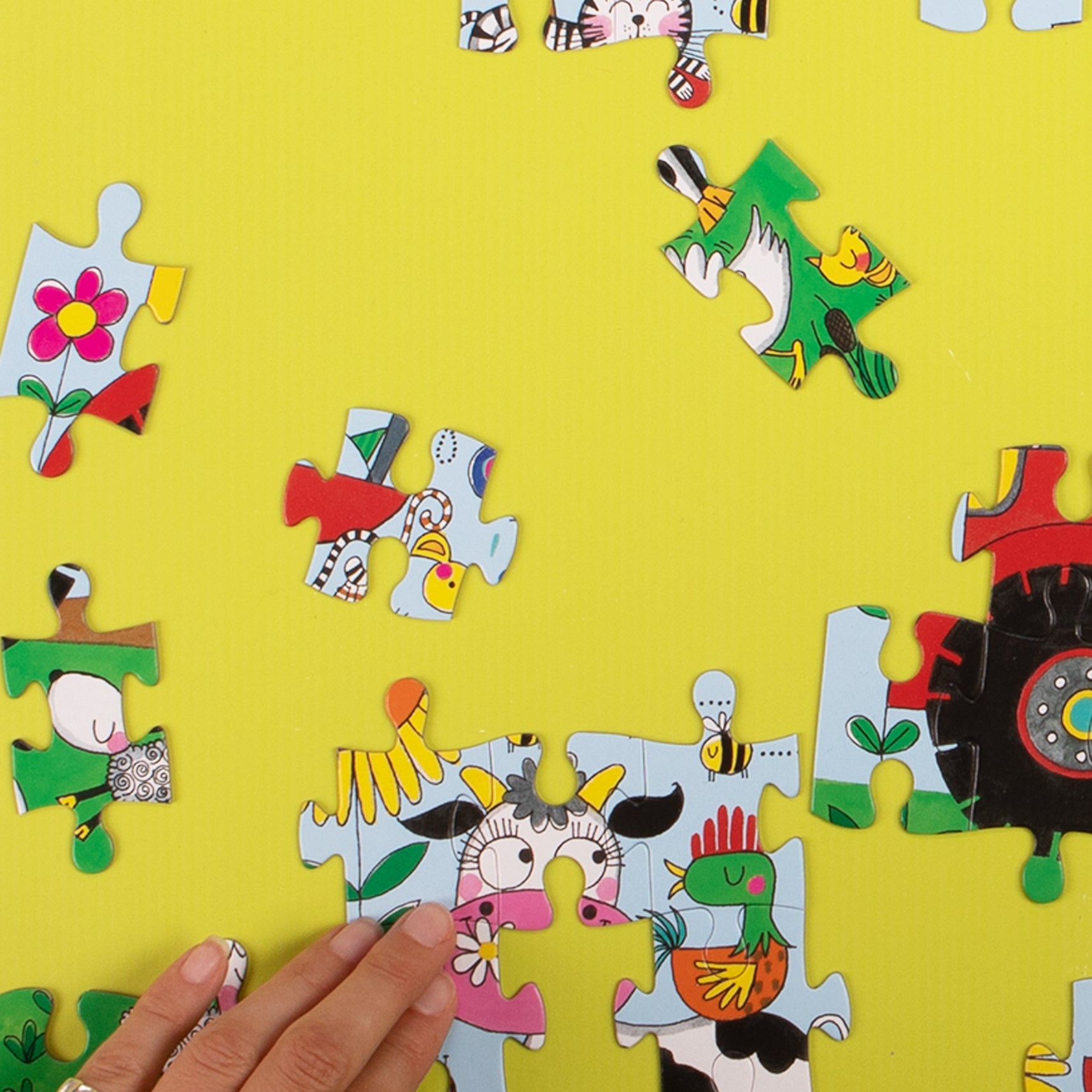 Fun Kids Jigsaw Puzzle - On The Farm - Animals - 80 Pieces