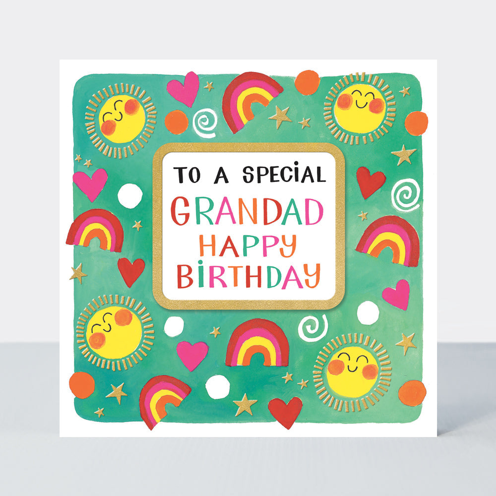 Rhubarb - Special Grandad/Suns & Rainbows - birthday card