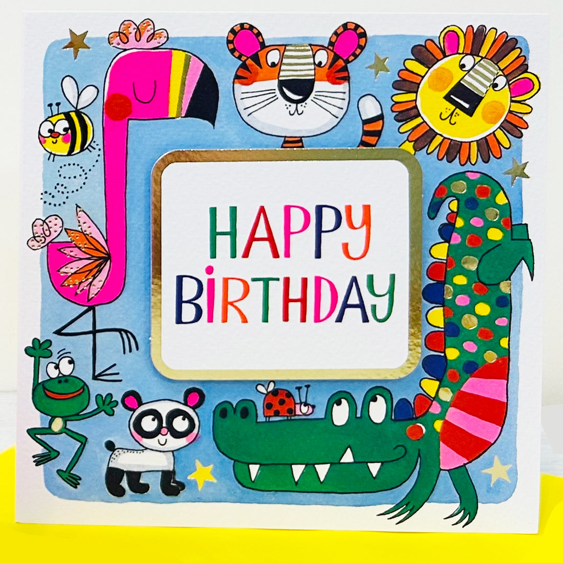 Rhubarb - Happy Birthday/Jungle Animals - birthday card