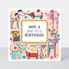 Rhubarb - Woofly Birthday/Dogs - birthday card