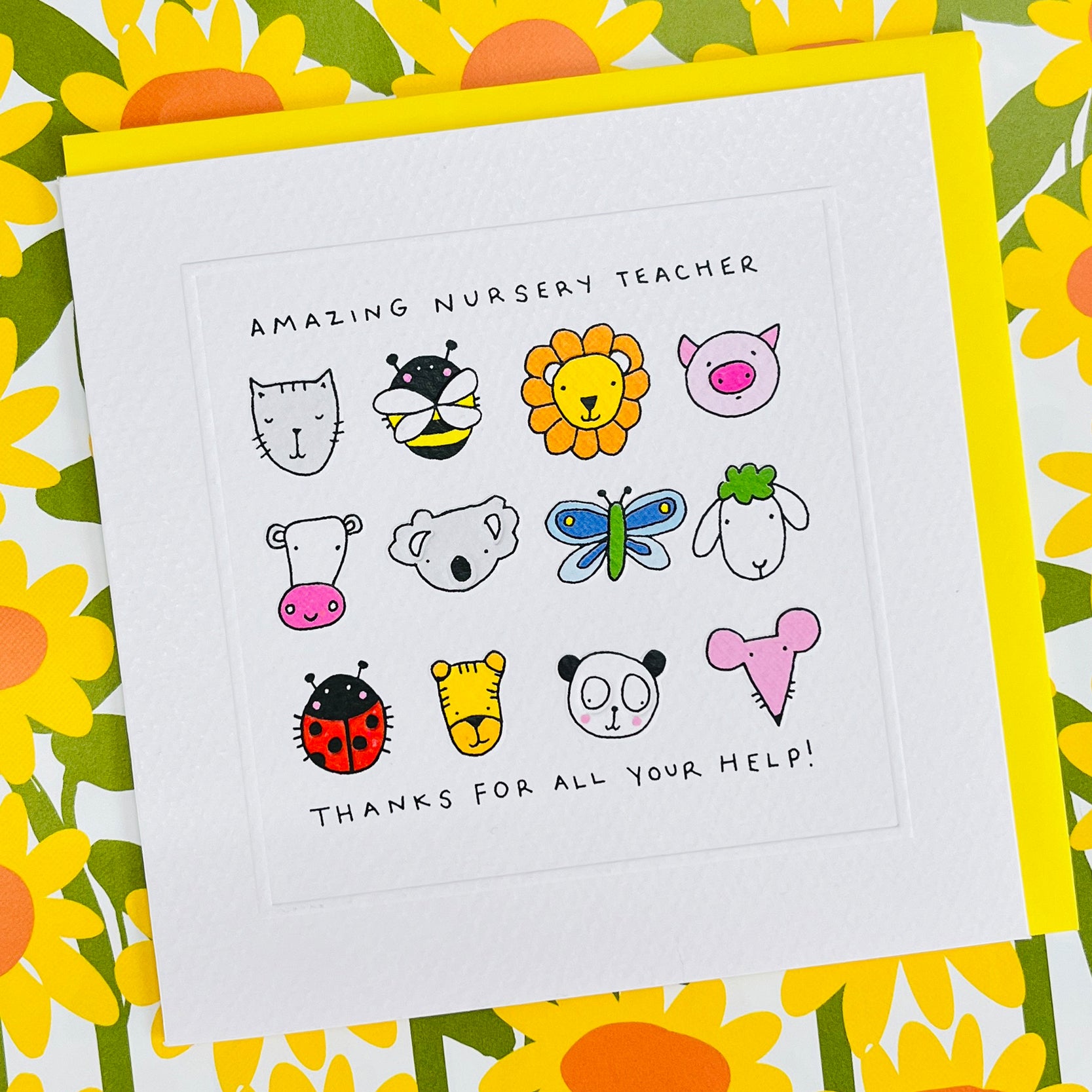 Pocket Rocket - Nursery Teacher - Greetings Card