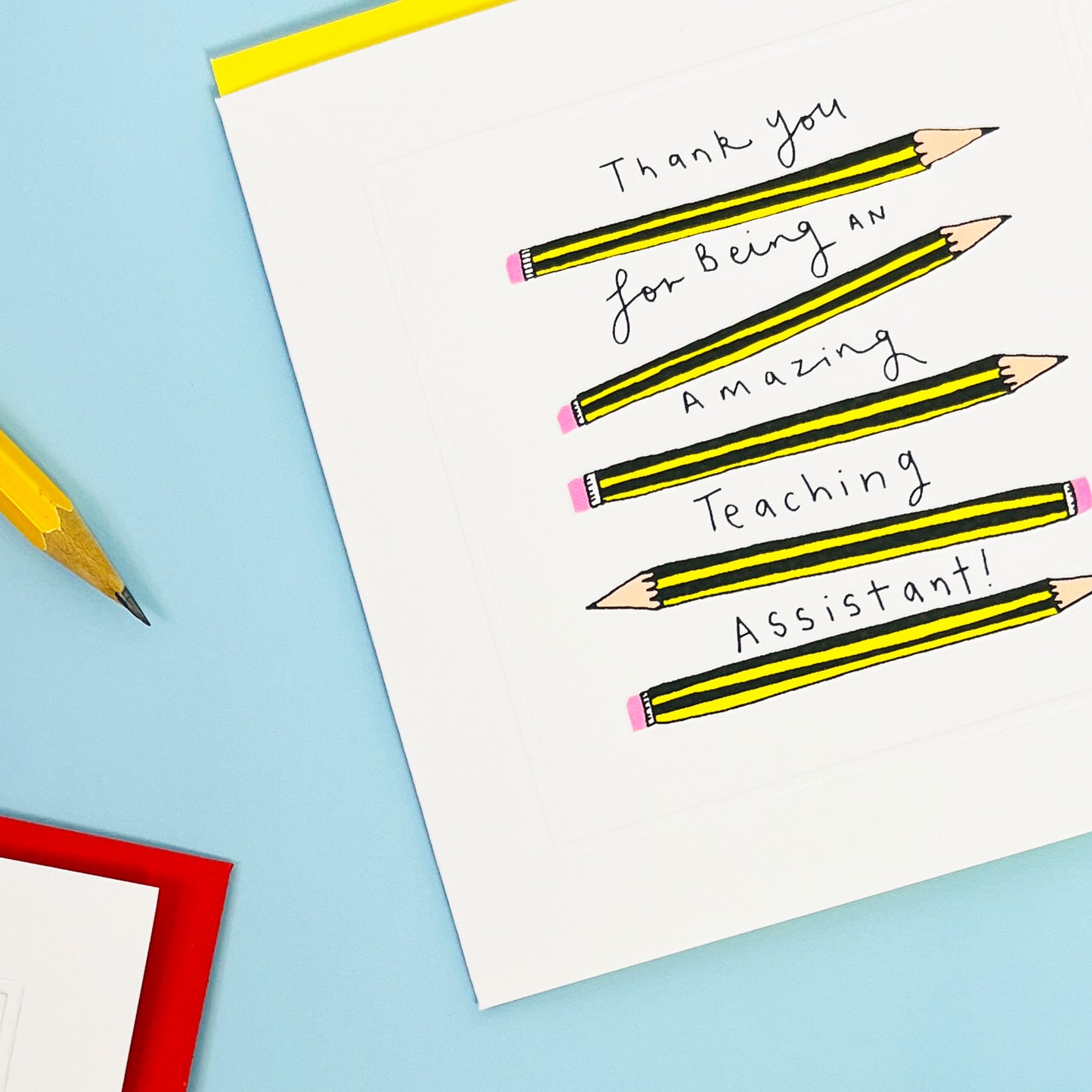 Pocket Rocket - Amazing Teaching Assistant - Greetings Card