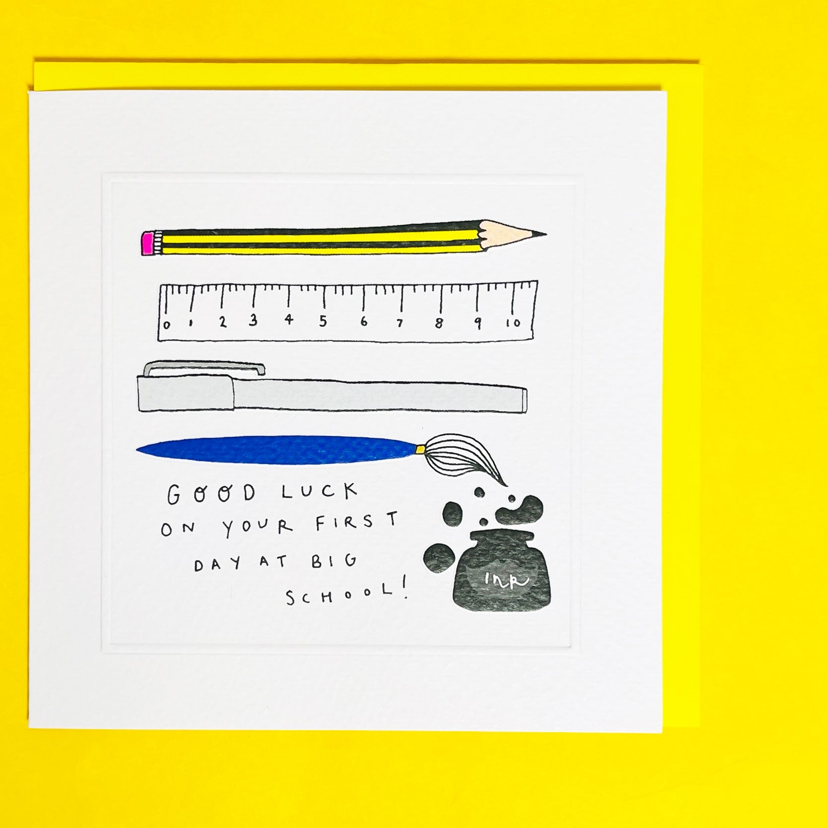 Pocket Rocket - Good Luck at Big School - Greetings Card