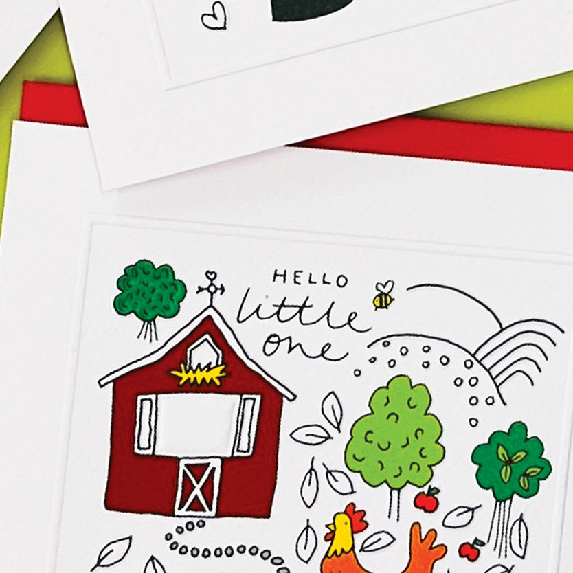 Pocket Rocket - Hello Little One - Baby Card