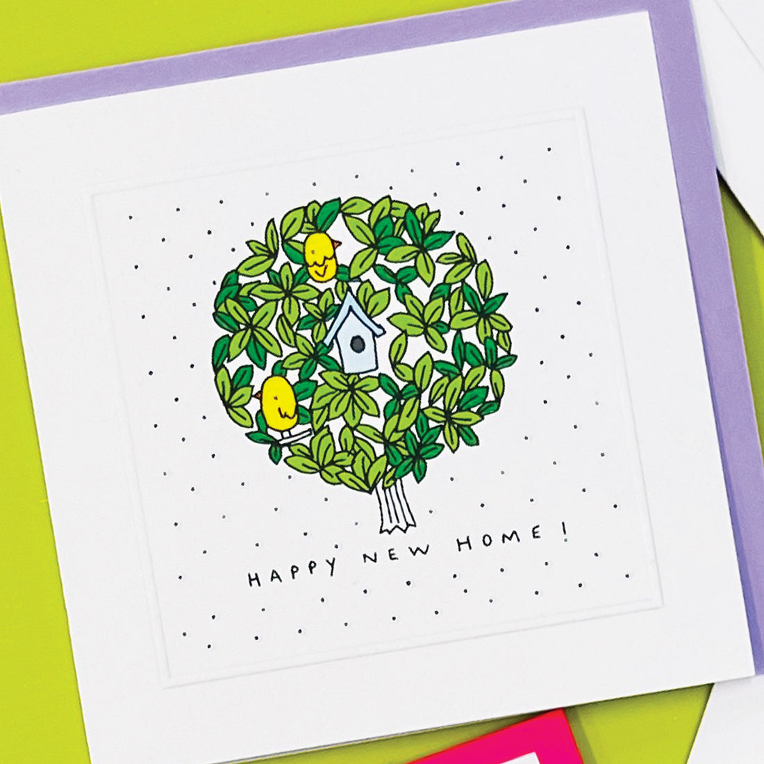 Pocket Rocket - Happy New Home Card - Birds In A Tree Housewarming