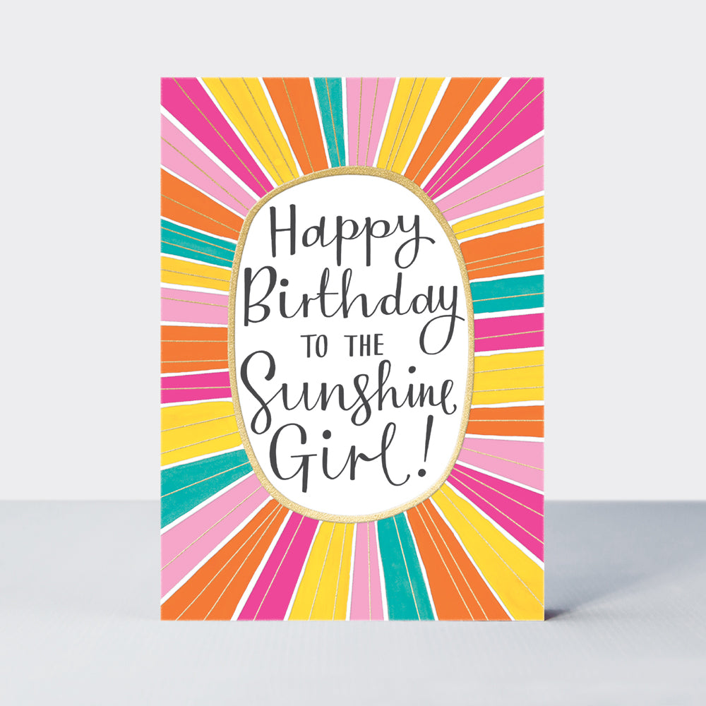Aurora - Happy Birthday Sunshine Girl - Birthday Card