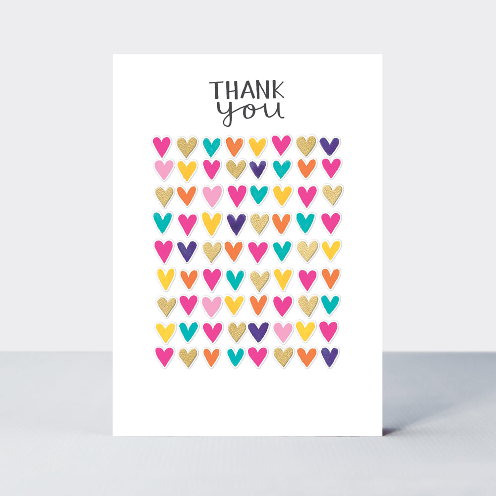 Aurora - Thank you Card - Hearts