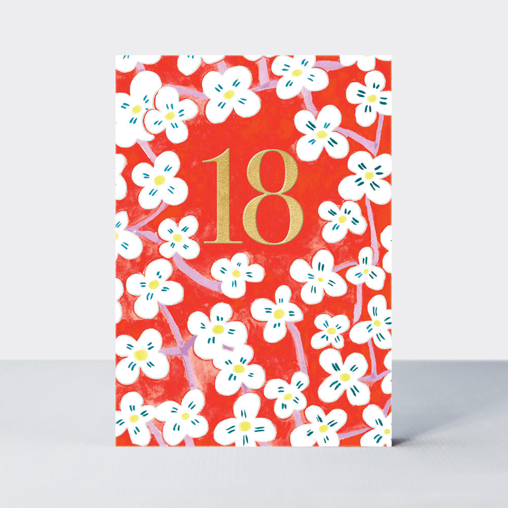 Saffron - Age 18 Birthday Card