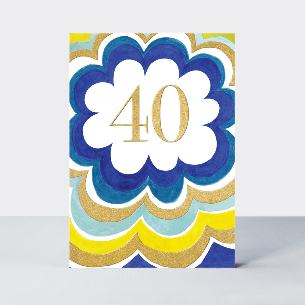 Saffron - Age 40 Birthday Card