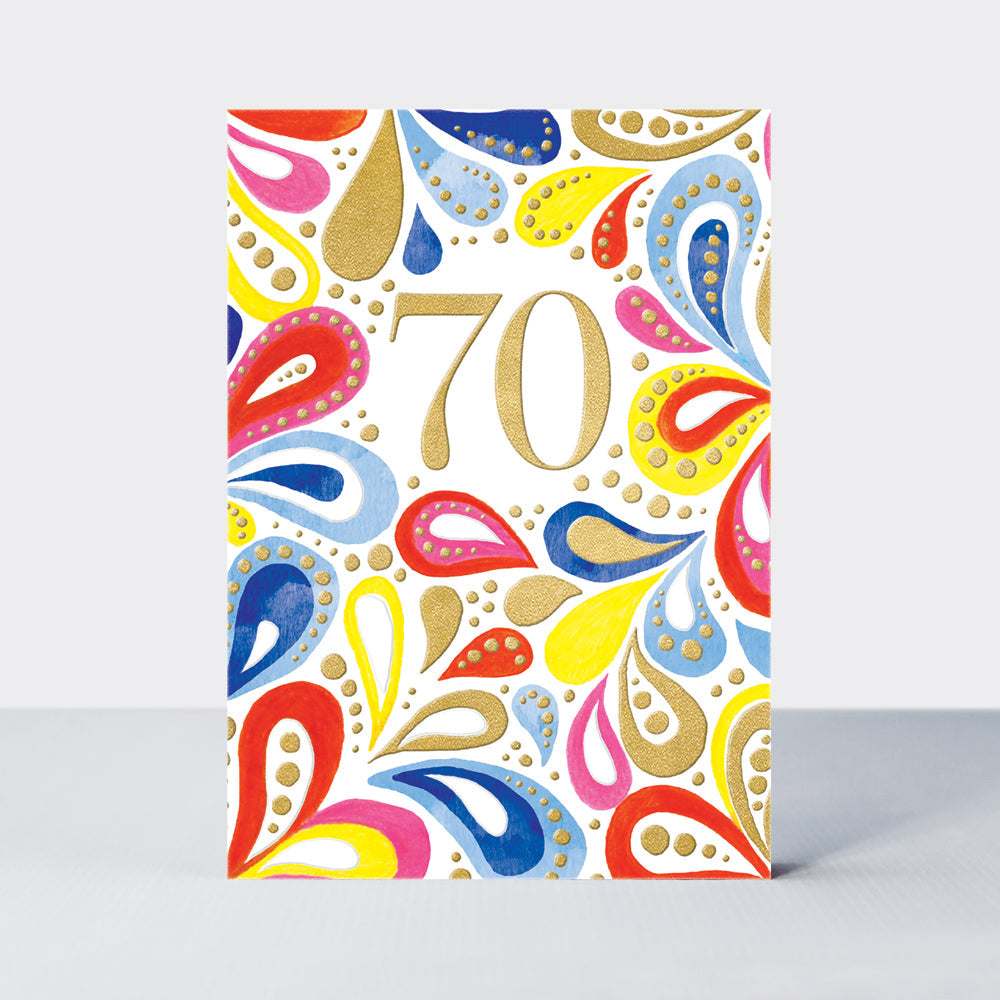 Saffron - Age 70 Birthday Card