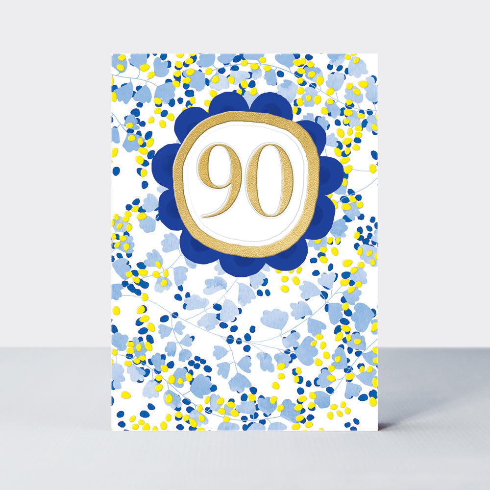 Saffron - Age 90 Birthday Card