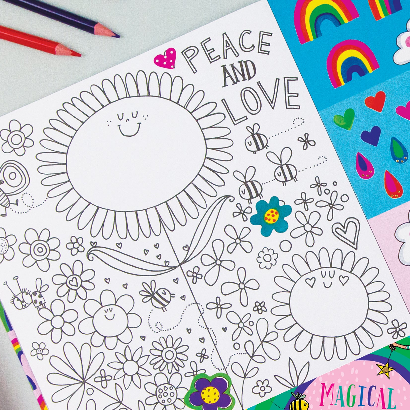 Sticker Scene and Colouring Activity Book - Magical Fairyland