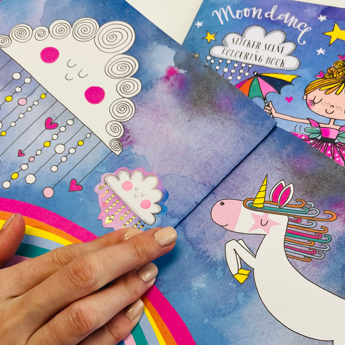 Sticker Scene and Colouring Book - Moondance