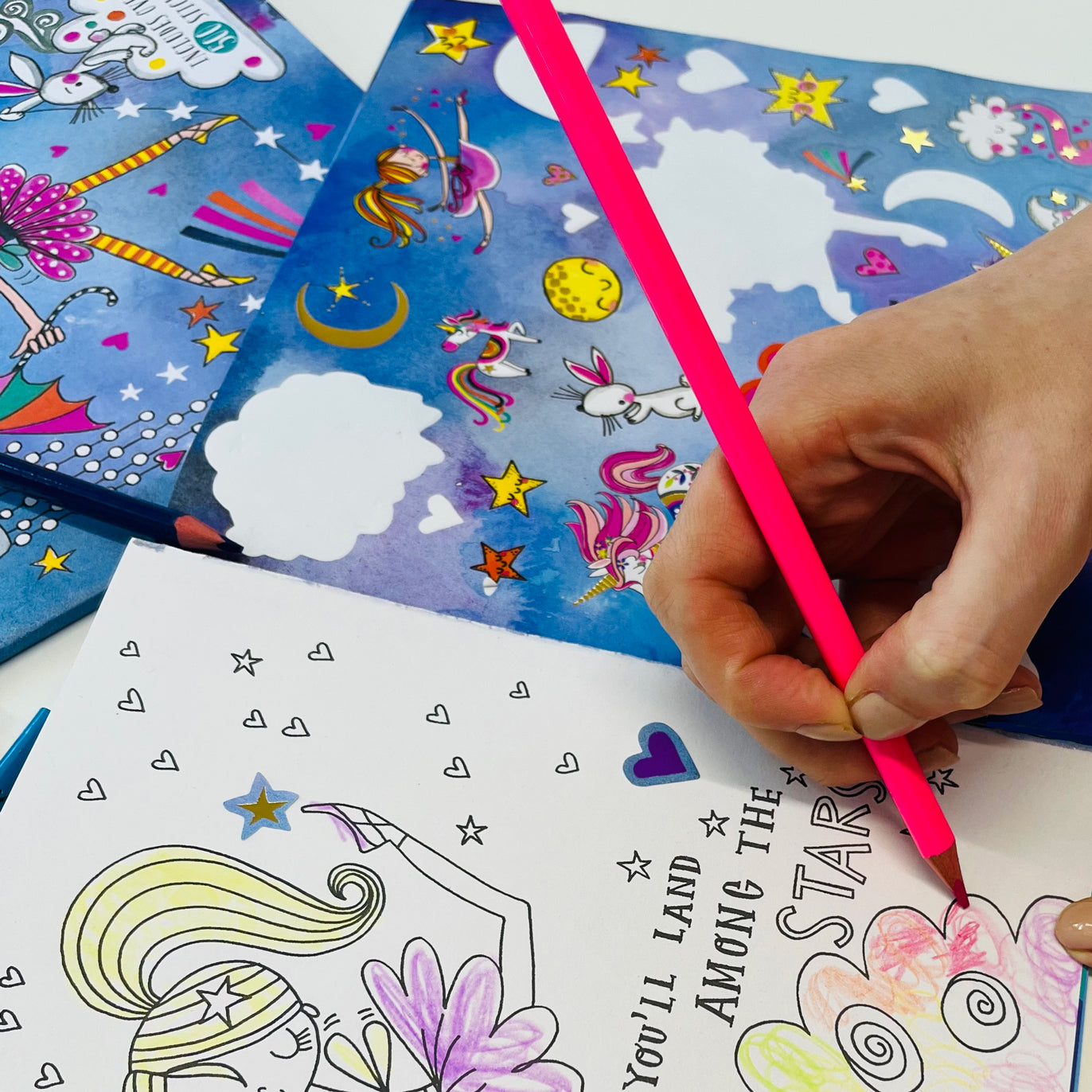 Sticker Scene and Colouring Book - Moondance