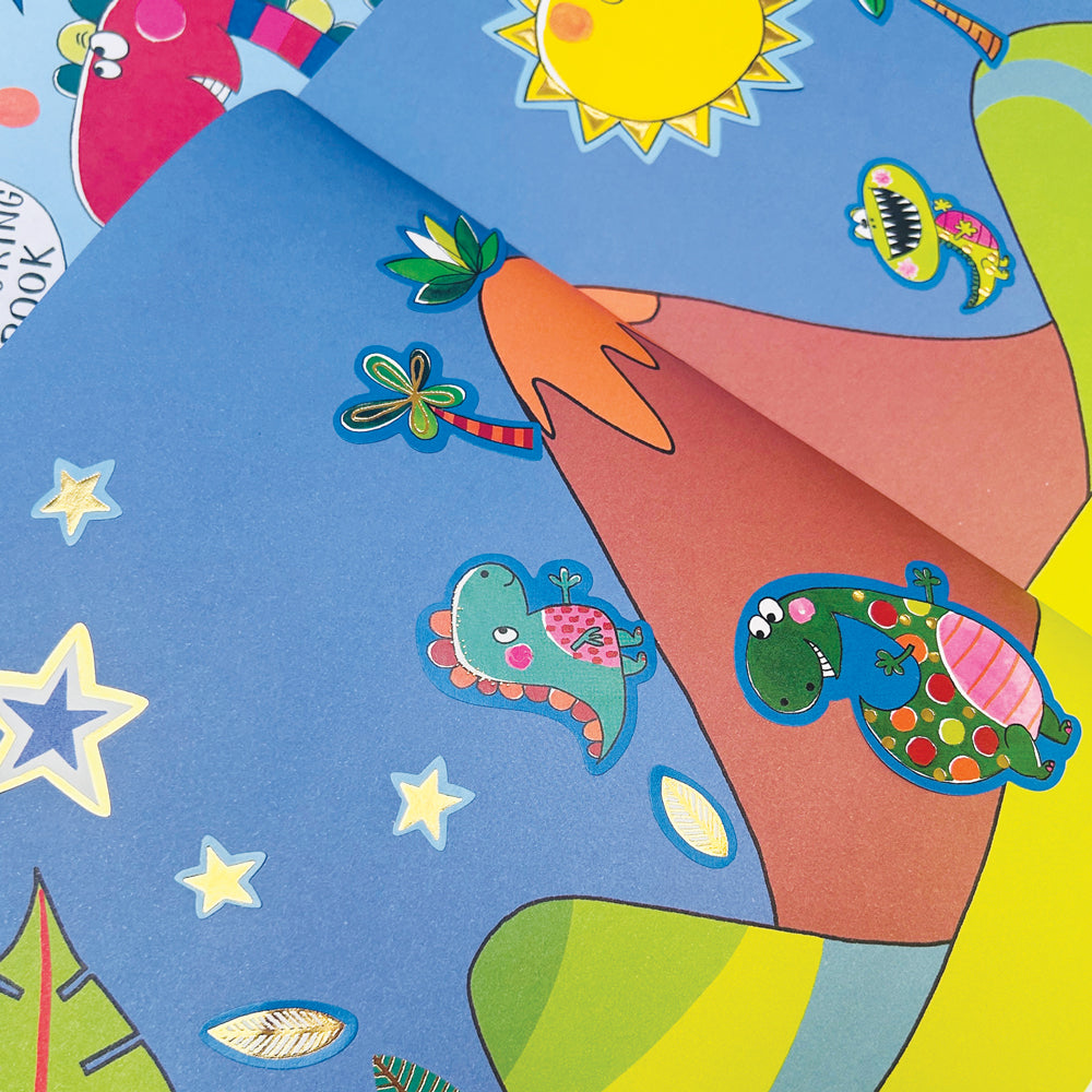 Sticker Scene and Colouring Activity Book - Dinosaur