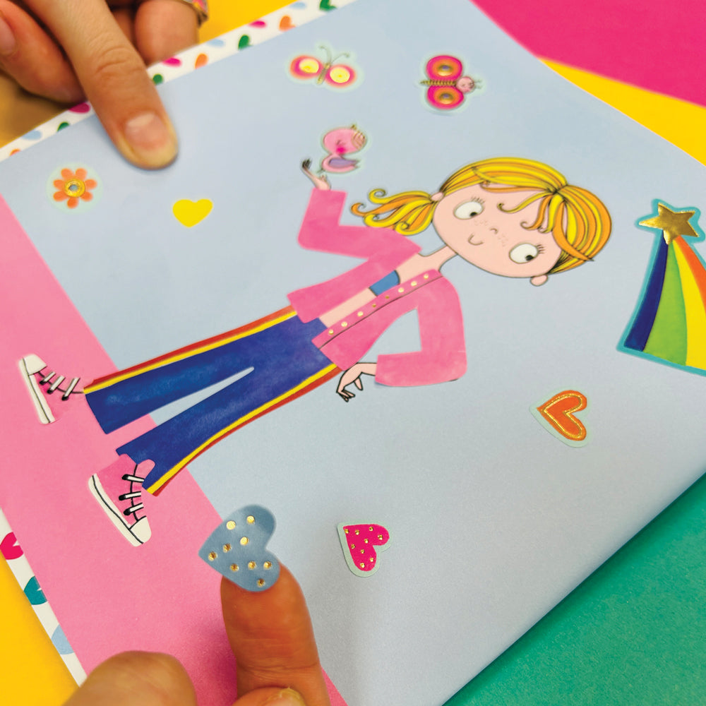 Sticker Scene and Colouring Activity Book - GRL PWR Dress Up