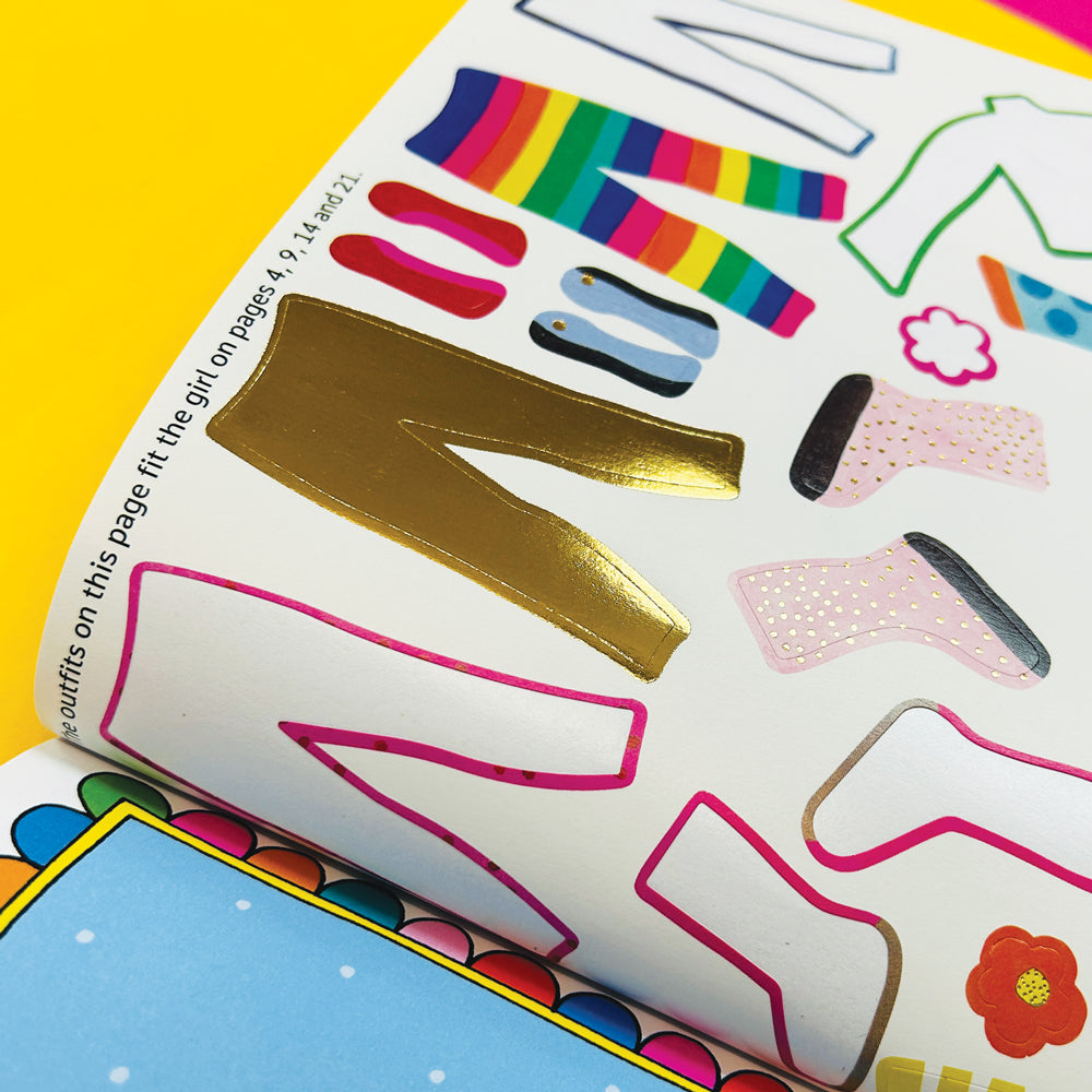 Sticker Scene and Colouring Activity Book - GRL PWR Dress Up