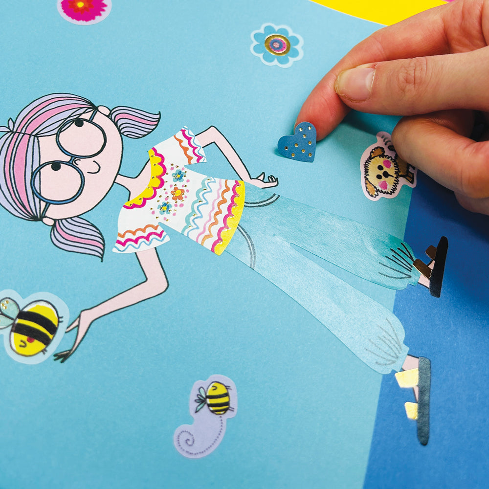 Sticker Scene and Colouring Activity Book - GRL PWR Dress Up