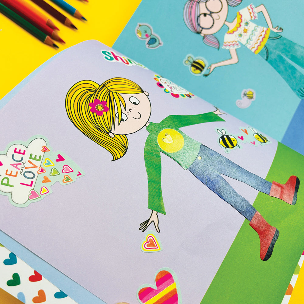 Sticker Scene and Colouring Activity Book - GRL PWR Dress Up