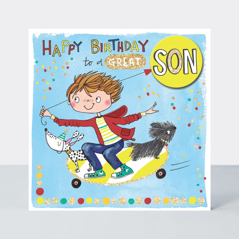 Scribbles - Son - Birthday Card