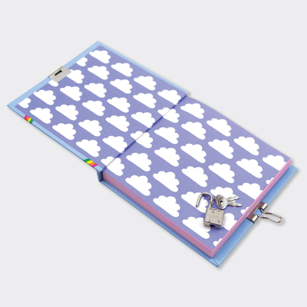 Lockable Secret Diary - Unicorns & Rainbows