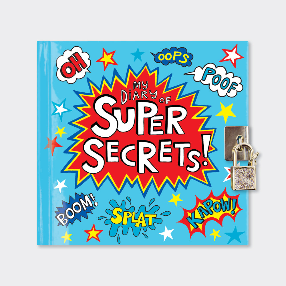 Lockable Secret Diary - Super Hero