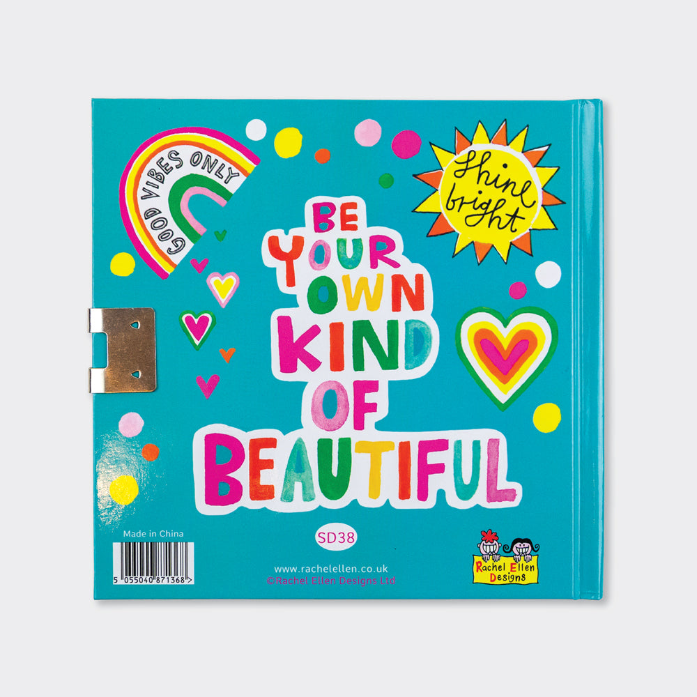 Lockable Secret Diary - Positive Vibes