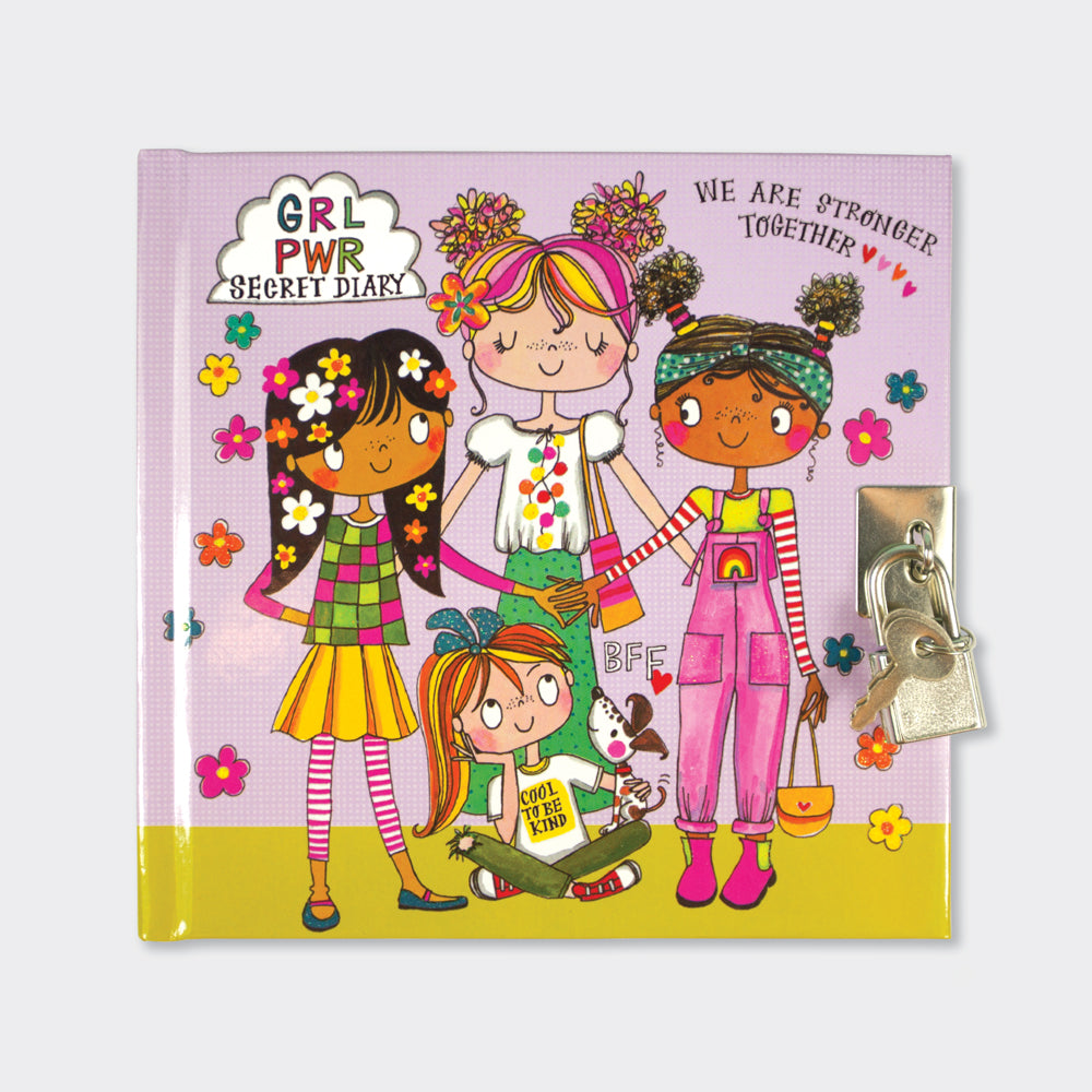 Lockable Secret Diary - Girl Power