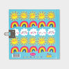 Lockable Secret Diary - 'Today Looks Beautiful' Suns & Rainbows
