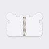 Leopard Shaped Wire Bound Notebook | Gold Foil