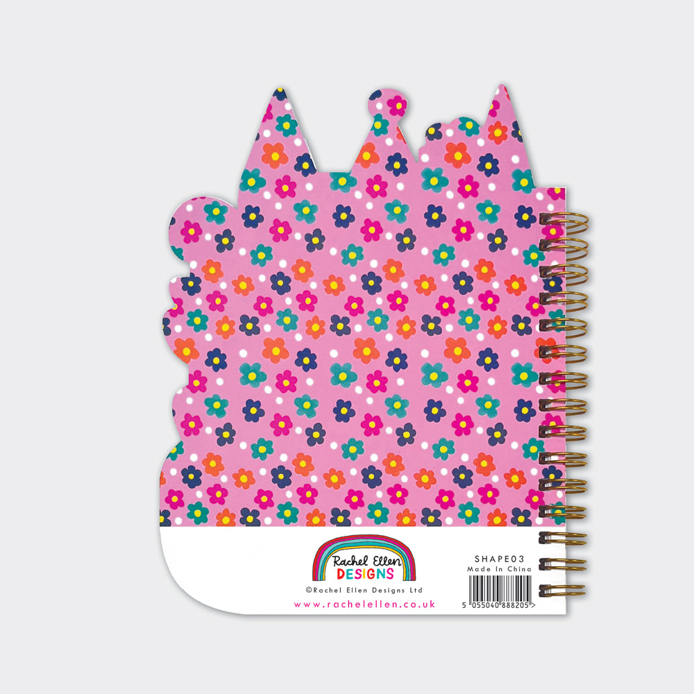 Purr-fect Cat Shaped Wire Bound Notebook | Gold Foil