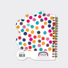 Spotty Dog Shaped Wire Bound Notebook | Gold Foil & Balloons