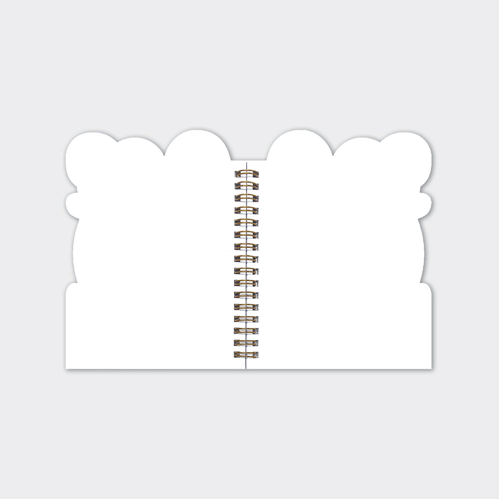 Snappy Crocodile Shaped Wire Bound Notebook | Gold Foil