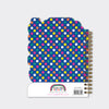 Cheerful Flower Shaped Wire Bound Notebook | Gold Foil & Bees