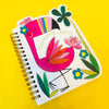 Flamazing Flamingo Shaped Wire Bound Notebook | Gold Foil