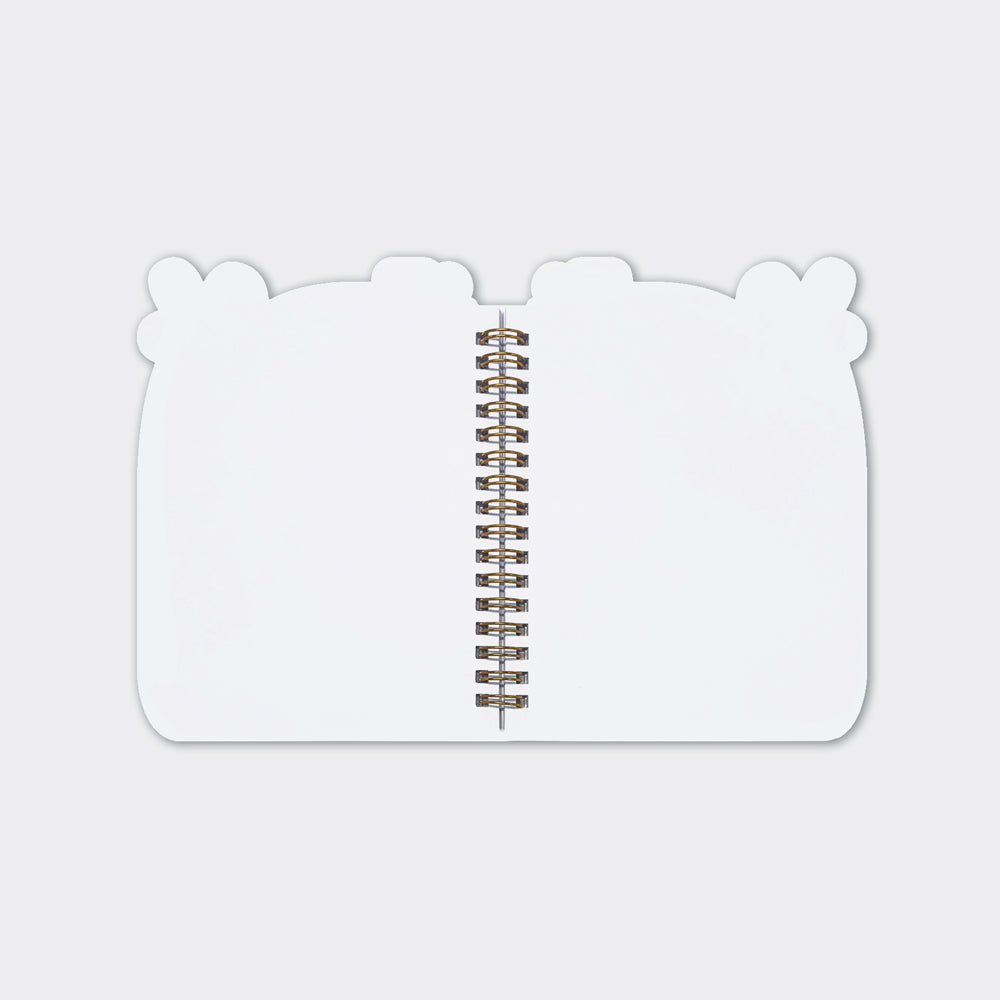 Flamazing Flamingo Shaped Wire Bound Notebook | Gold Foil