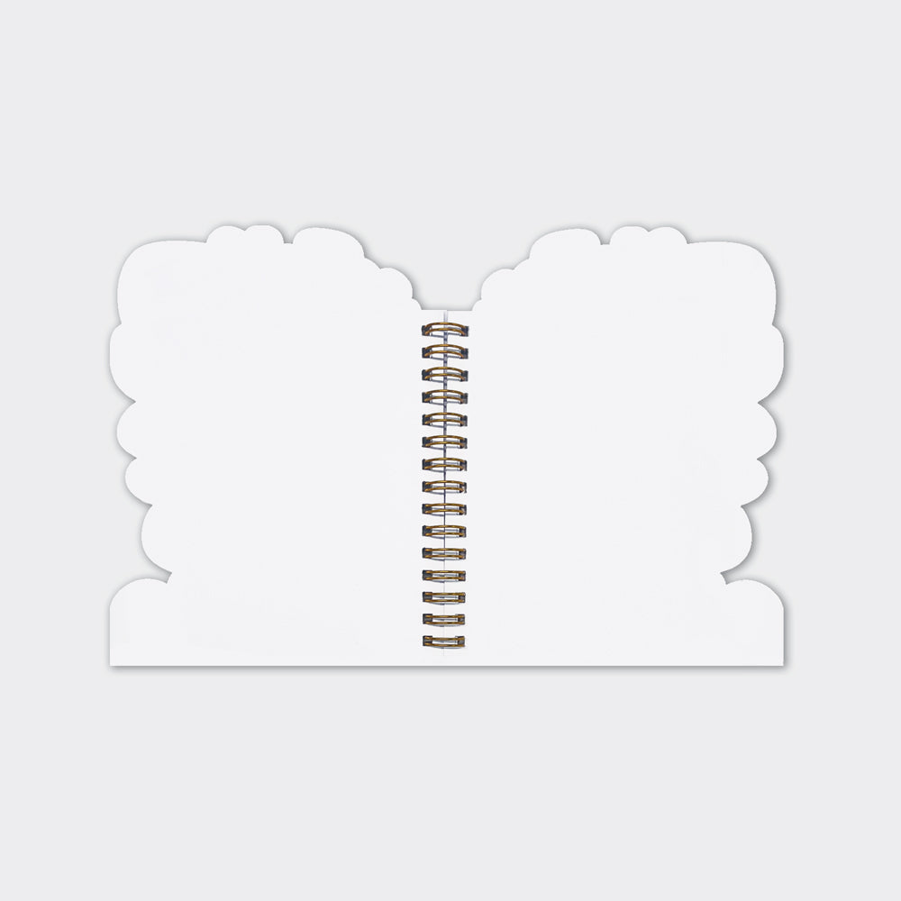 Buzzy Bee Shaped Wire Bound Notebook | Gold Foil & "Bee Happy Notes"