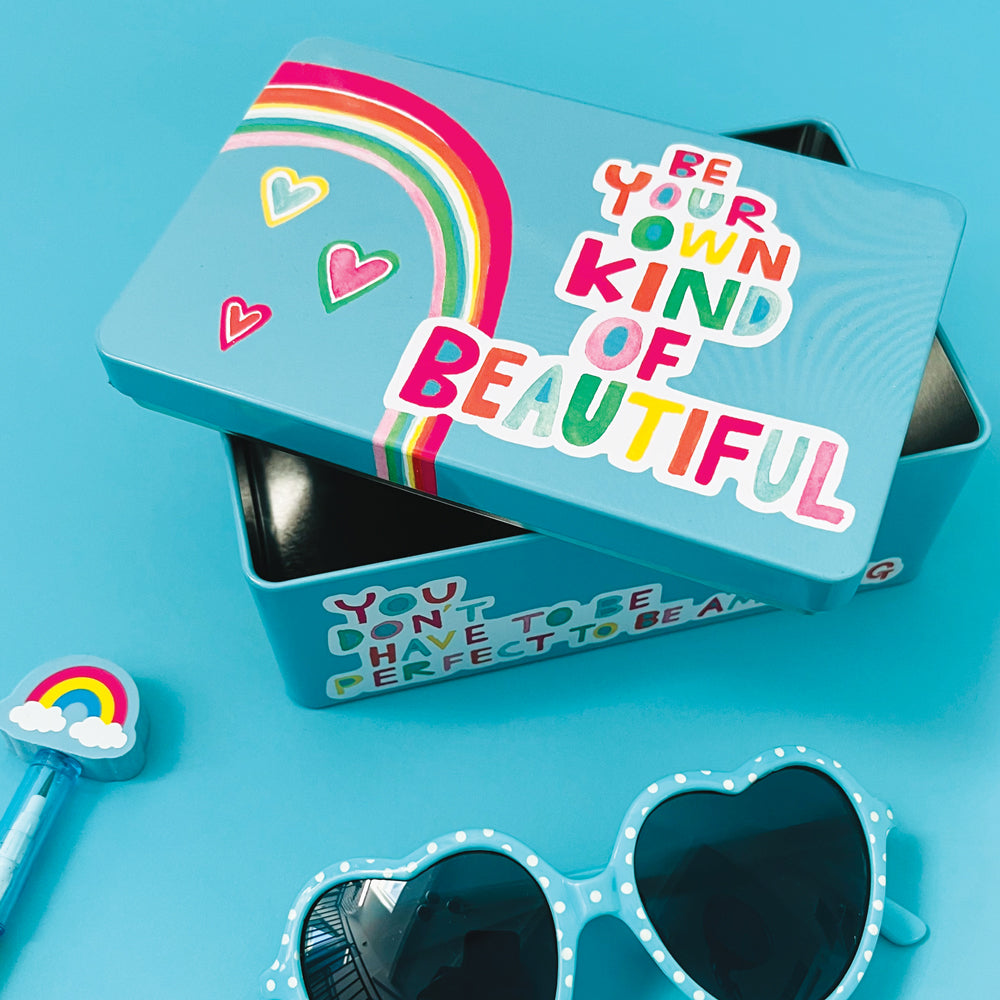 Small Rectangular Tin - Be your own kind of beautiful