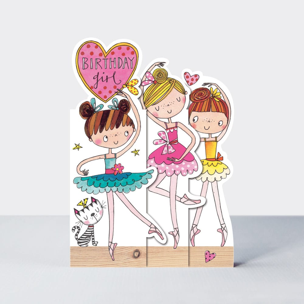 Whippersnappers - Birthday Girl Ballerinas - Birthday Card