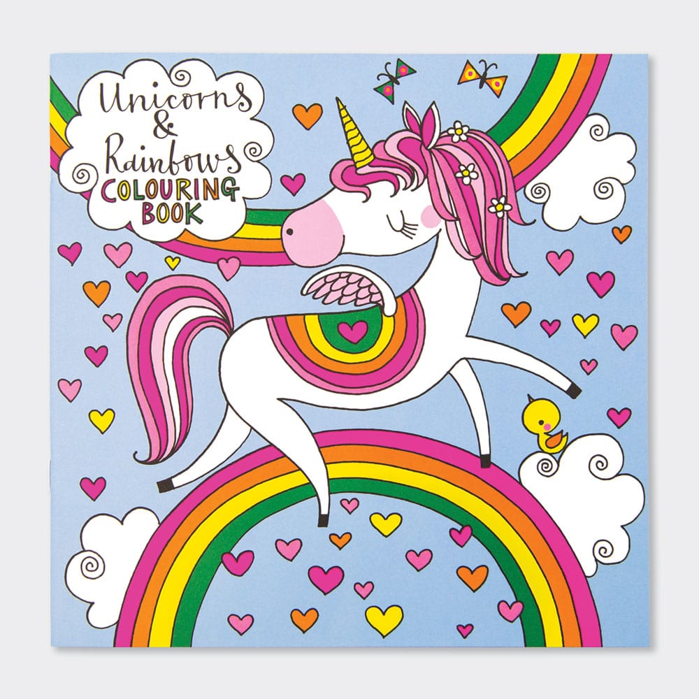 Unicorns &amp; Rainbows Colouring Book