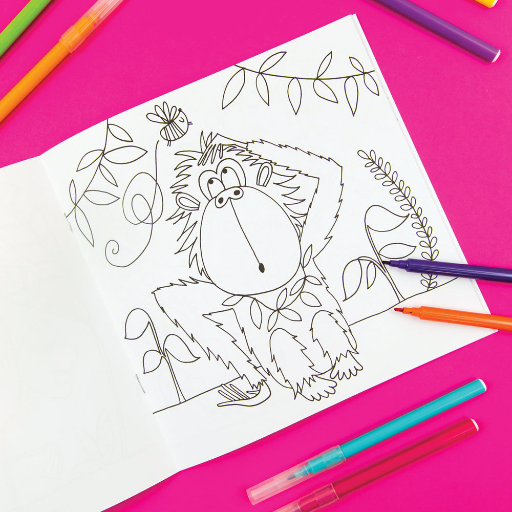 Tropical Adventure Jungle Colouring Book