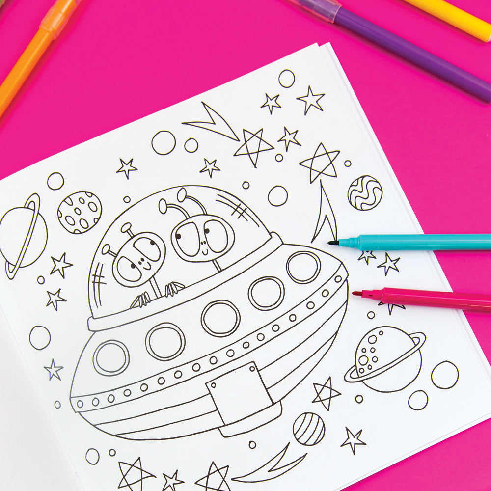 Adventures in Space Colouring Book