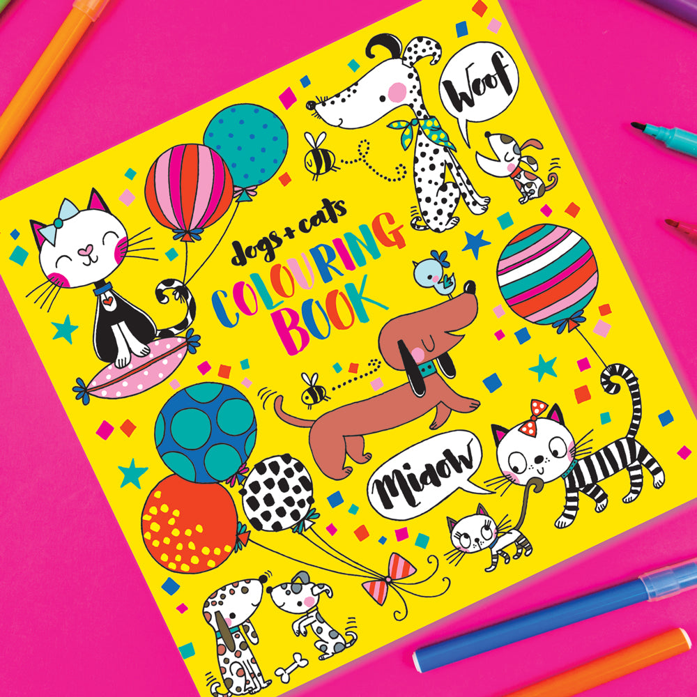 Dogs &amp; Cats Colouring Book