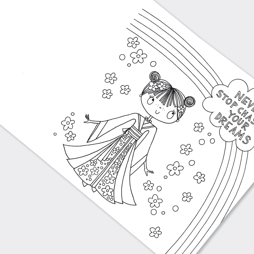 Cherry Blossom Princess Colouring Book