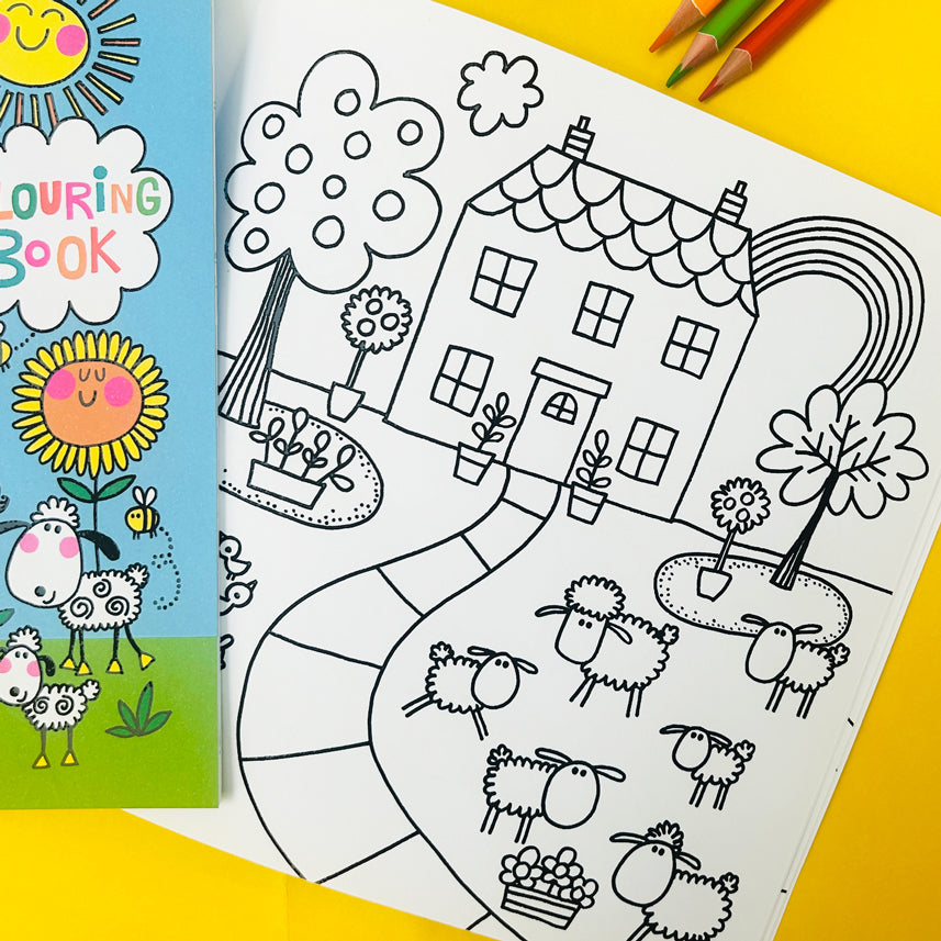 On The Farm Colouring Book