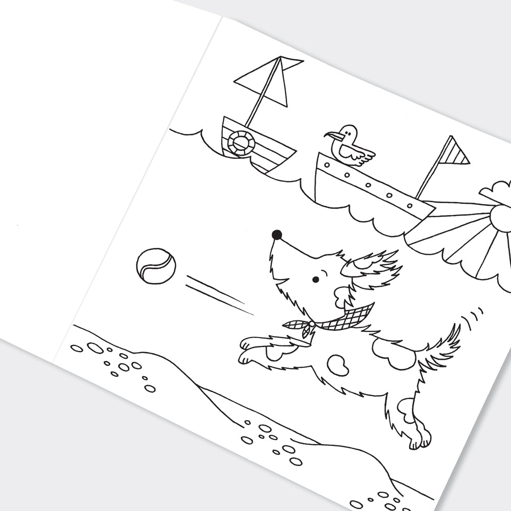 Playful Pups Dogs Colouring Book