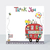 Birthday Bus Thank You Note Cards  (Pack of 8)