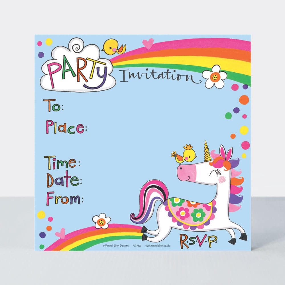 Unicorn Party Invitations (Pack of 8)