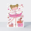 Star Jumps - Birthday Girl ballerina  - Birthday Card